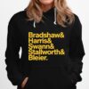 Pittsburgh Steelers Bradshaw Harris Swann Stallworth Bleier Hoodie