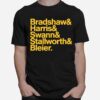 Pittsburgh Steelers Bradshaw Harris Swann Stallworth Bleier T-Shirt