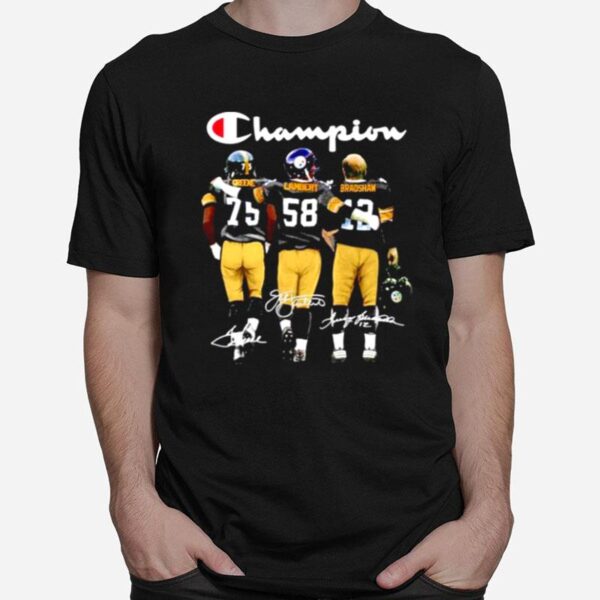 Pittsburgh Steelers Champion Greene Lambert Bradshaw Signature T-Shirt