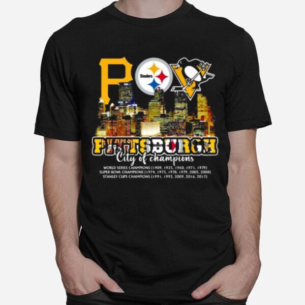 Pittsburgh Steelers City Of Champions 2023 New Design T-Shirt