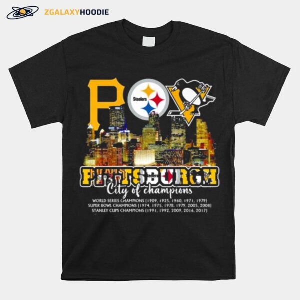 Pittsburgh Steelers City Of Champions 2023 New Design T-Shirt