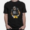 Pittsburgh Steelers Football Player 91 Nfl Playoffs T-Shirt