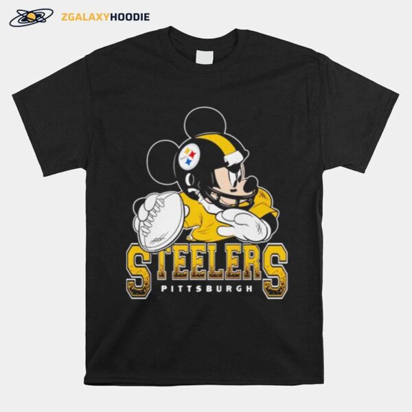 Pittsburgh Steelers Junk Food Disney Mickey T-Shirt