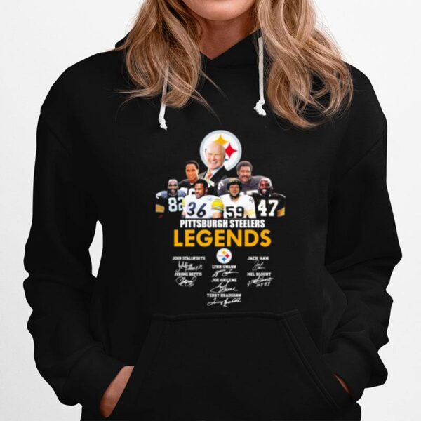 Pittsburgh Steelers Legends Team Signatures Hoodie