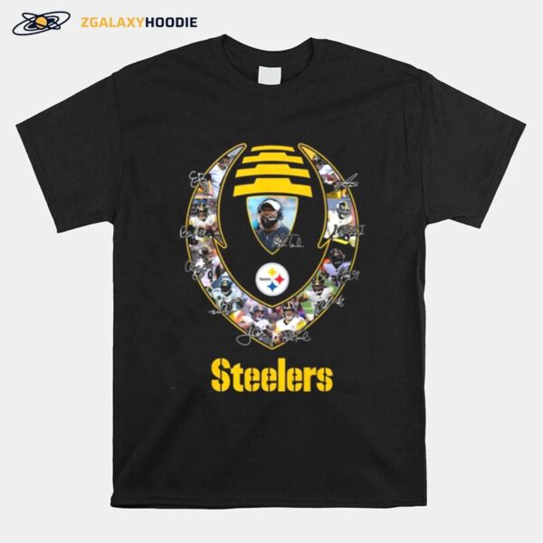 Pittsburgh Steelers Team Baseball Nfl Signatures T-Shirt