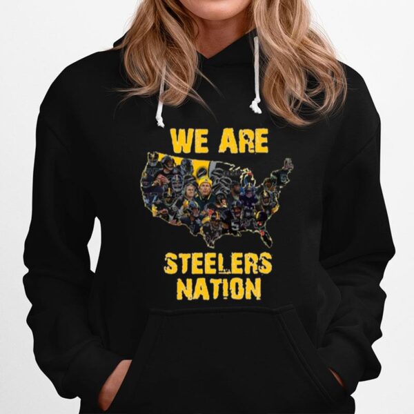 Pittsburgh Steelers We Are Steelers Nation American Map Hoodie