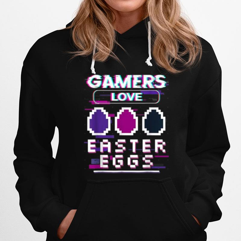 Pixel Gamers Love Easter Eggs Egg Hunting Video Game Hoodie