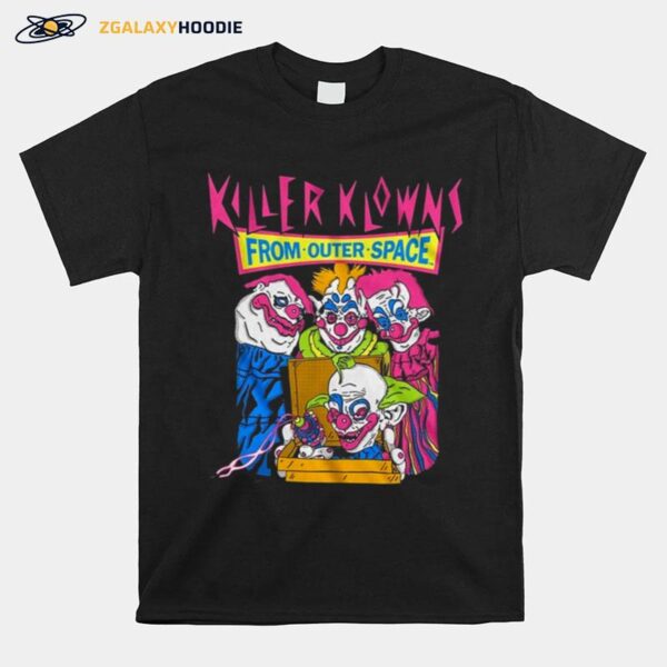 Pizza Box Killer Klowns From Outer Space 80S 90S Horror T-Shirt