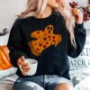 Pizza Halloween Ghost Scary Pizza Sweater