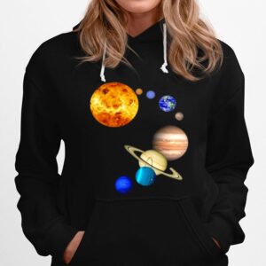 Planets In Solar System Science Hoodie