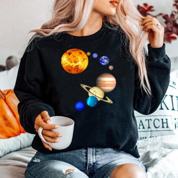 Planets In Solar System Science Sweater