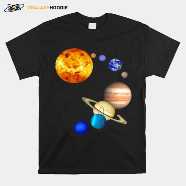 Planets In Solar System Science T-Shirt