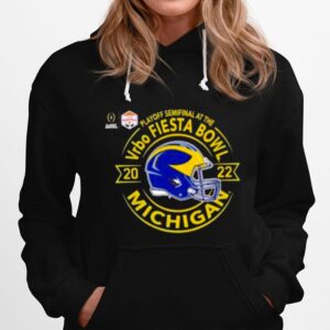 Playoff Semifinal At The Vrbo Fiesta Bowl 2022 Michigan Wolverines Helmet Hoodie