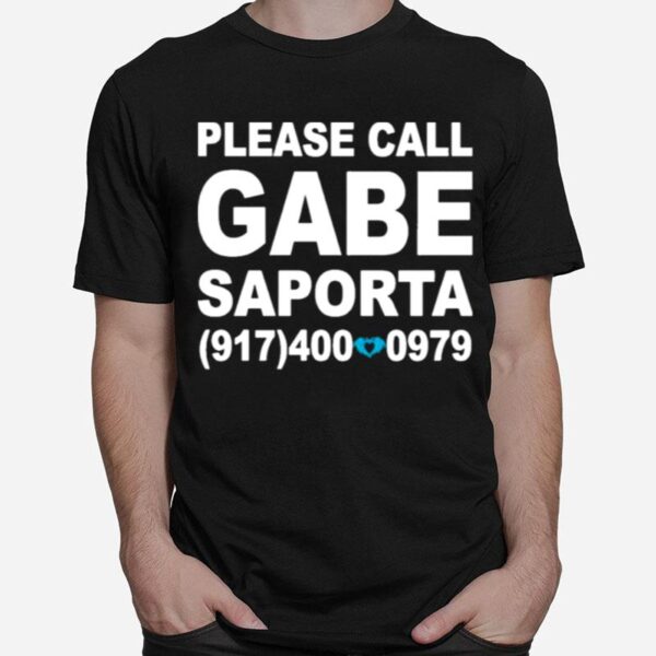 Please Call Gabe Saporta T-Shirt