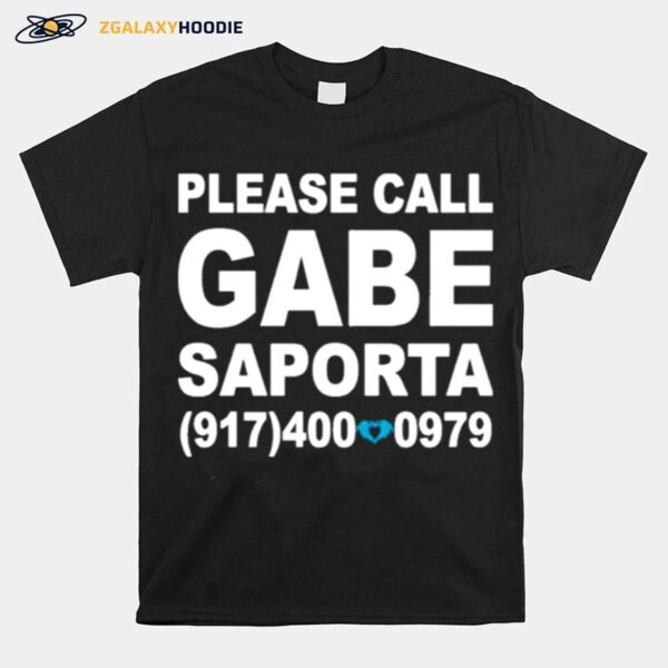 Please Call Gabe Saporta T-Shirt