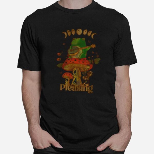 Pleasing Frog Shroom Bloom Mushroom T-Shirt