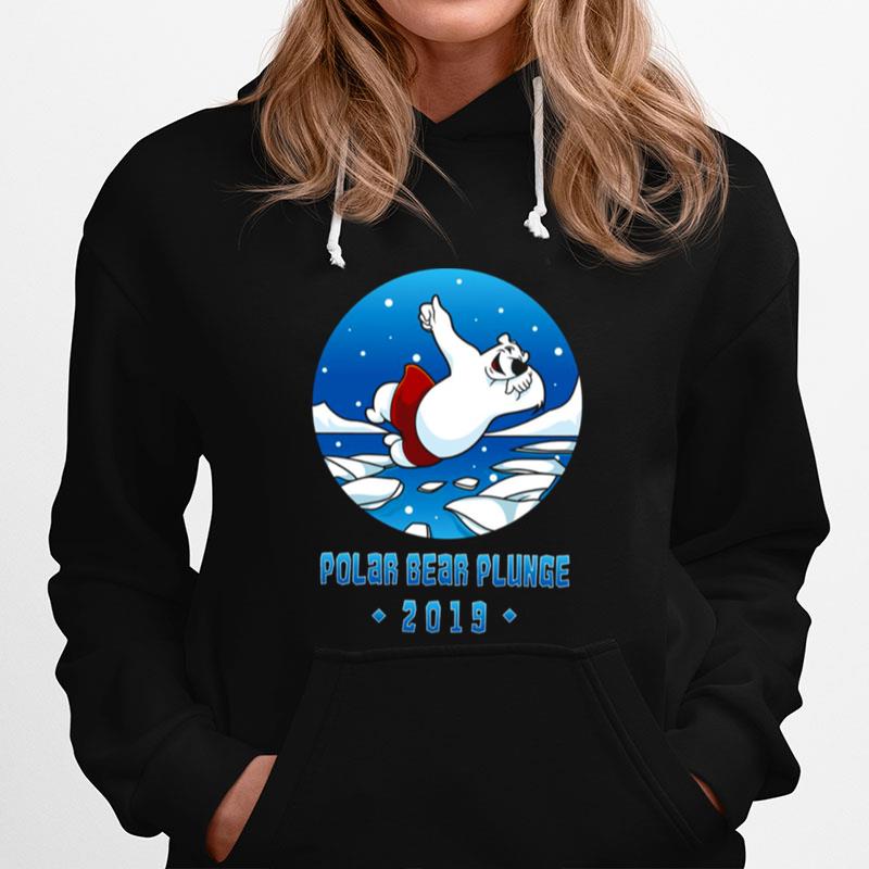 Plunge Winter Swimming Polar Bear Hoodie