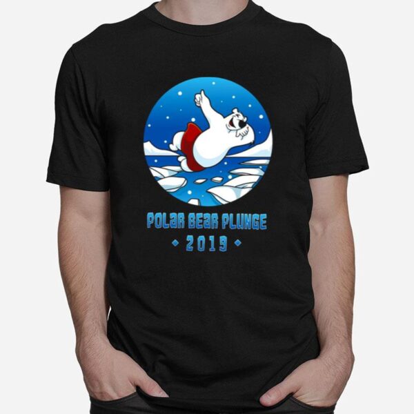 Plunge Winter Swimming Polar Bear T-Shirt