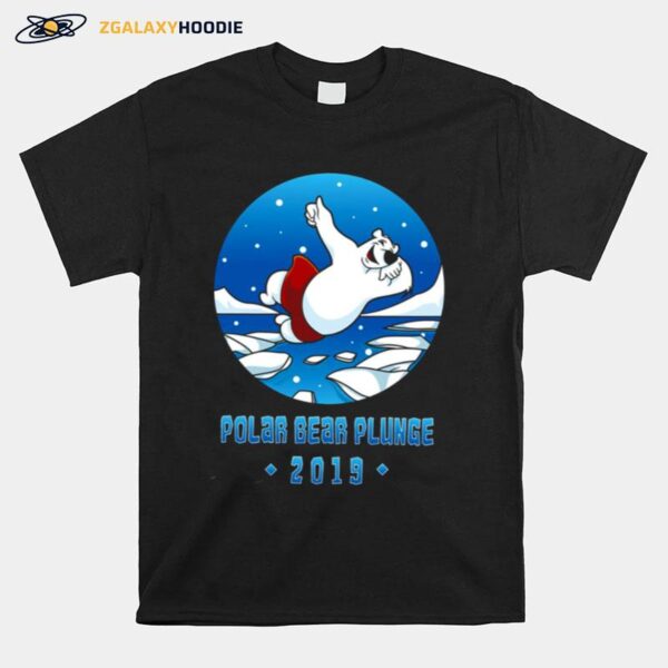 Plunge Winter Swimming Polar Bear T-Shirt