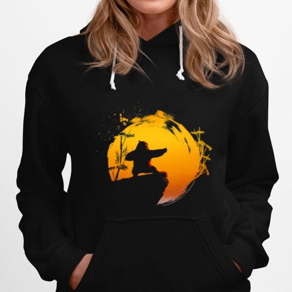 Po Tai Chi Sunset Silhouette Kung Fu Panda Hoodie