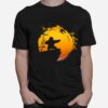 Po Tai Chi Sunset Silhouette Kung Fu Panda T-Shirt