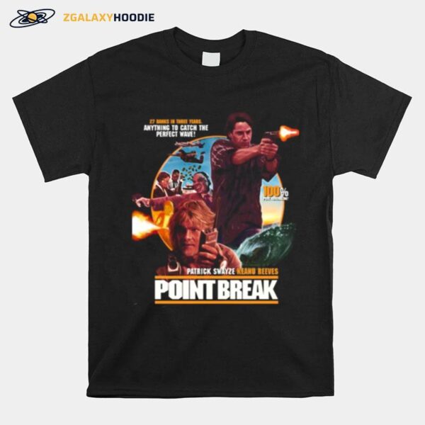 Point Break 1991 Movie Graphic T-Shirt