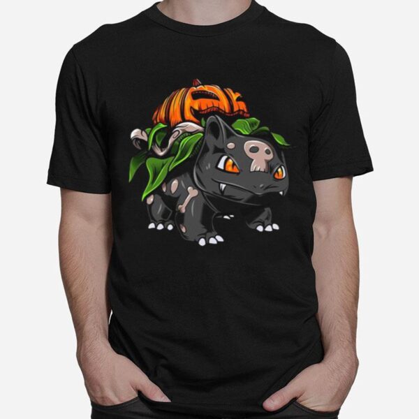 Pokemon Bulbasaur Pumpkin Halloween T-Shirt