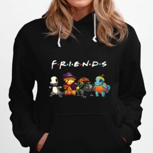 Pokemon Charmander Pikachu Bulbasaur And Squirtle Friends Halloween Hoodie