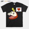 Pokemon Fuecoco With A Heart T-Shirt