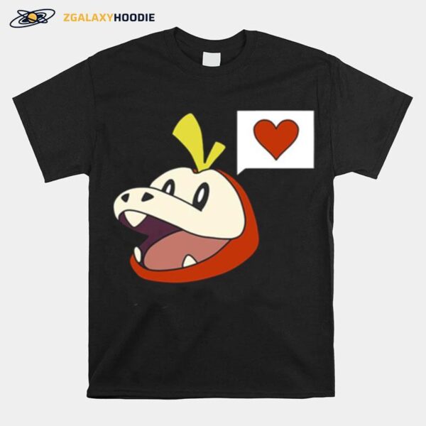 Pokemon Fuecoco With A Heart T-Shirt