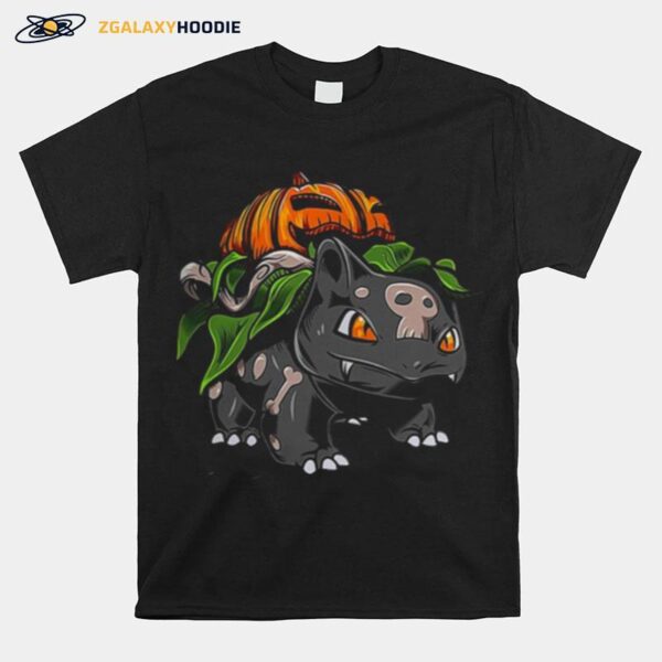 Pokemon Fushigidane Pumpkin Halloween T-Shirt