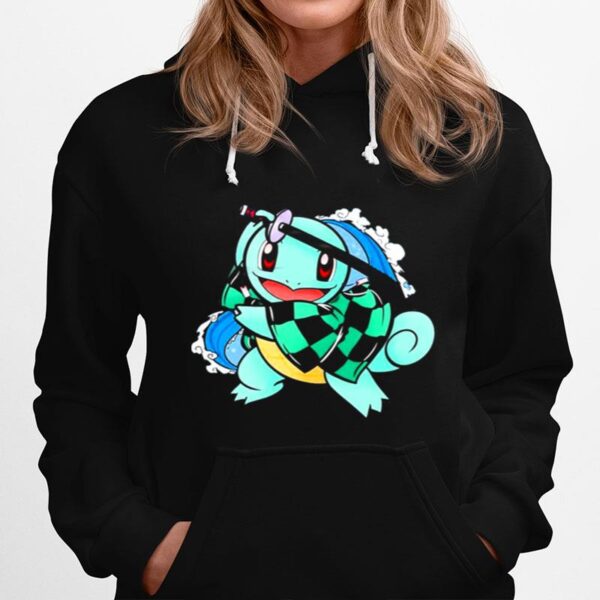 Pokemon Lovely Tanjiro Turtle Water Breathing Chibi Hoodie