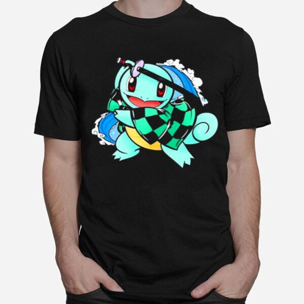 Pokemon Lovely Tanjiro Turtle Water Breathing Chibi T-Shirt