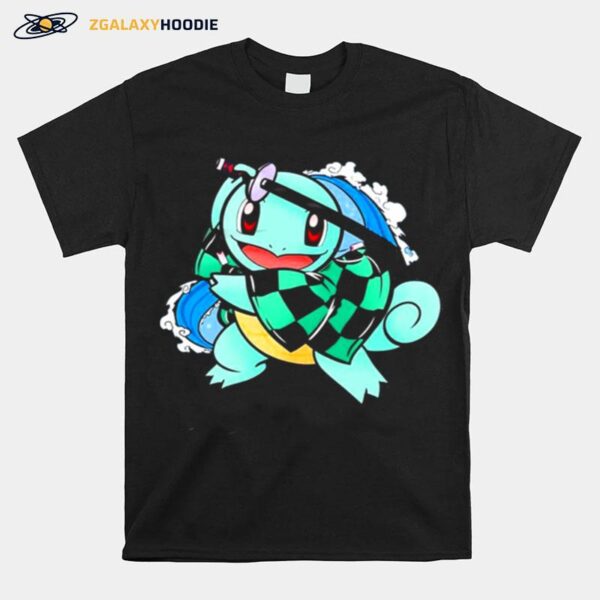 Pokemon Lovely Tanjiro Turtle Water Breathing Chibi T-Shirt