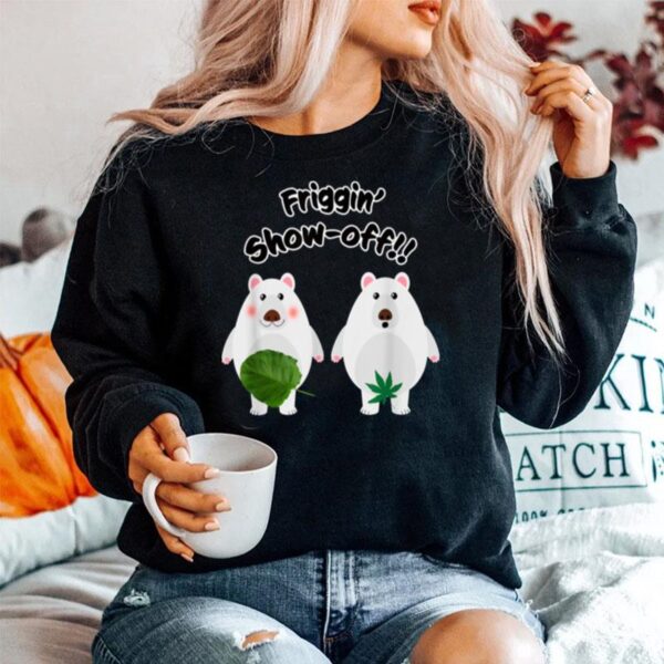 Polar Bear Friggin Showoff Design Sweater