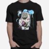 Polar Wolf As Astronaut Explore Space And Galaxy T-Shirt