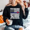 Police Girlfriend Like A Normal Girlfriend But With Backup Heart American Flag Sweater