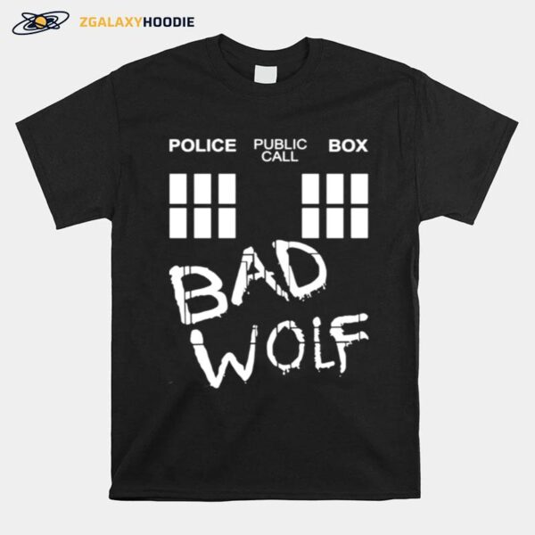 Police Public Call Box Bad Wolf T-Shirt