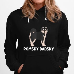 Pomsky Dadsky Pet Pomsky Dad Hoodie