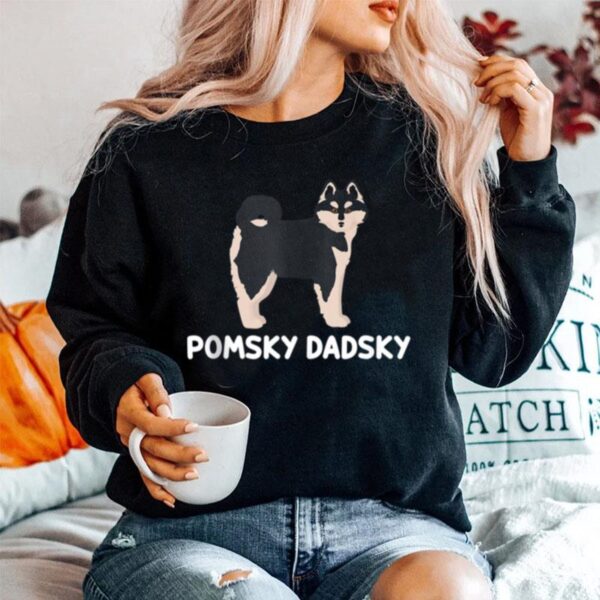 Pomsky Dadsky Pet Pomsky Dad Sweater