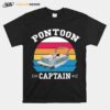 Pontoon Boat Christmas Vintage T-Shirt