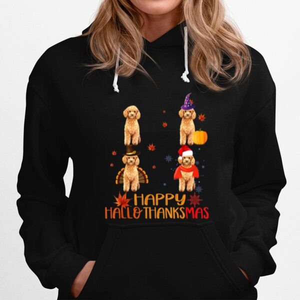 Poodle Happy Hallothanksmas Hoodie