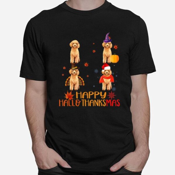 Poodle Happy Hallothanksmas T-Shirt