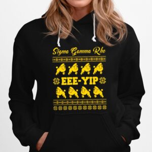 Poodle Sigma Gamma Rho Eee Yip Ugly Christmas Hoodie