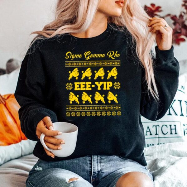 Poodle Sigma Gamma Rho Eee Yip Ugly Christmas Sweater