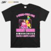 Pooh And Friends I Wear Pink For Breast Cancer Awareness Faith Hope Love T-Shirt