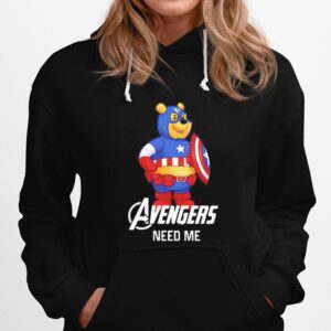 Pooh Captain America Avengers Need Me Hoodie
