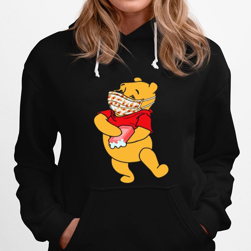 Pooh Wear Mask Corona Virus Hoodie