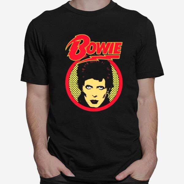 Pop Art Portrait David Bowie T-Shirt