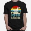 Pop Popsaurus T Rex Dinosaur Pop Pop Saurus Vintage T-Shirt